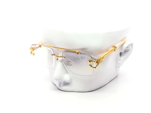 12-Pack Rimless Aviator Gradient Sunglasses