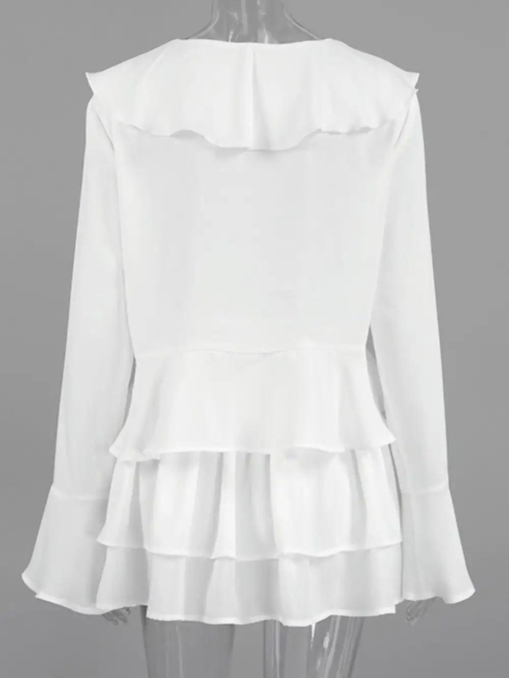 Simple Ruffle Trim Detail Coordinated Set