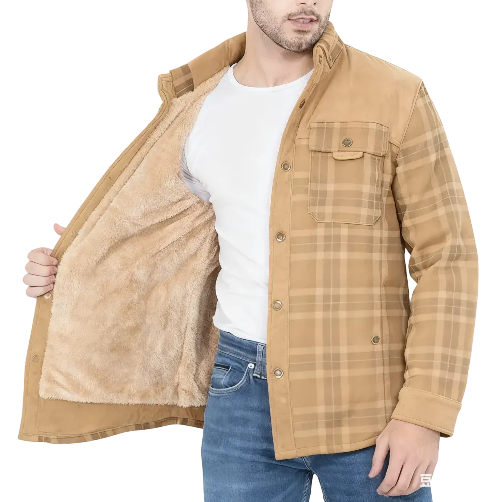🔥 Men’s Plaid Flannel Autumn and Winter Warm Jacket – Classic Style. Cozy Warmth. 💥 Limited-Time Offer — 50% OFF This Week Only!