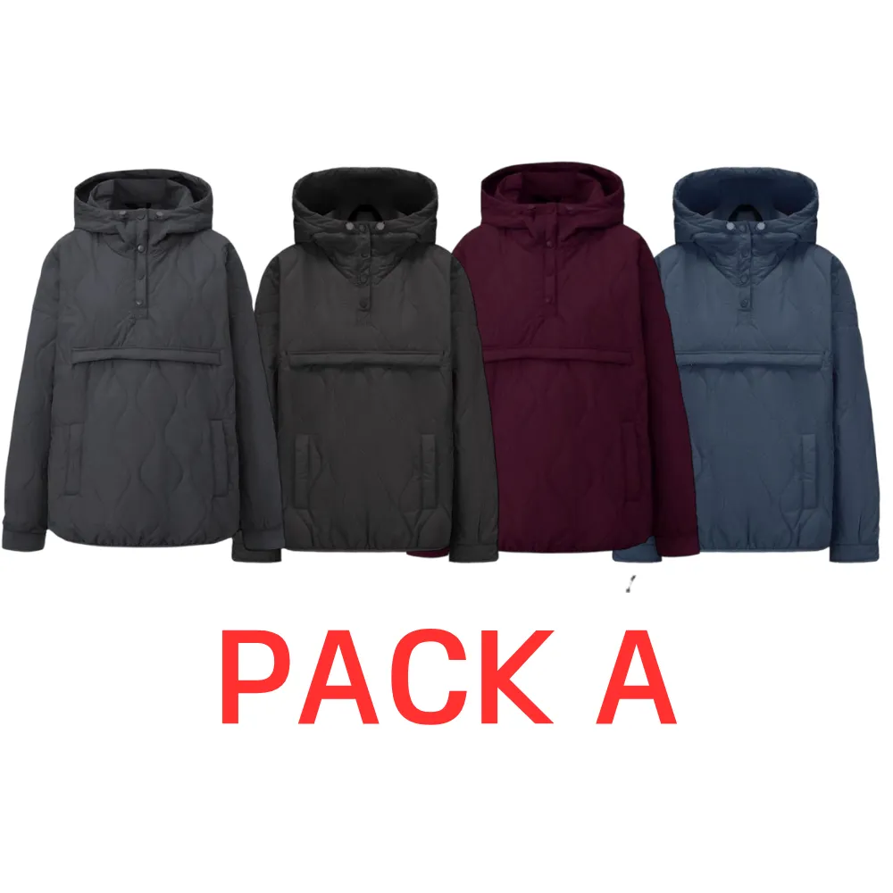 Women's Packable Puffer Hoodie Coat
