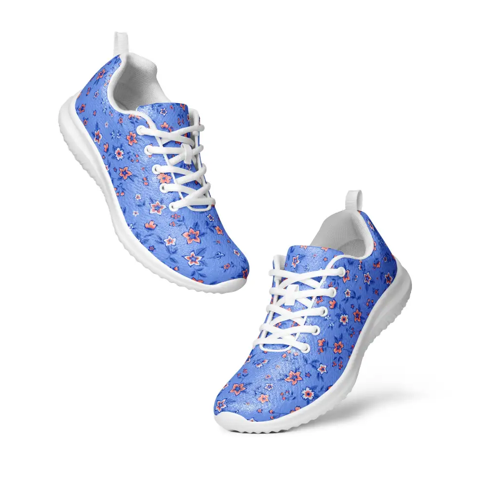 Floral Print Lightweight Casual Sneakers