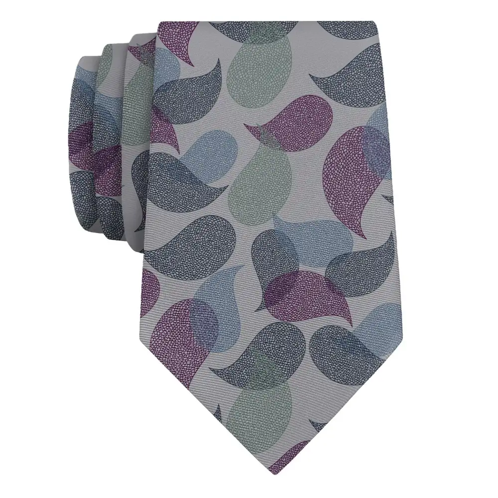 Polished Paisley Design Necktie