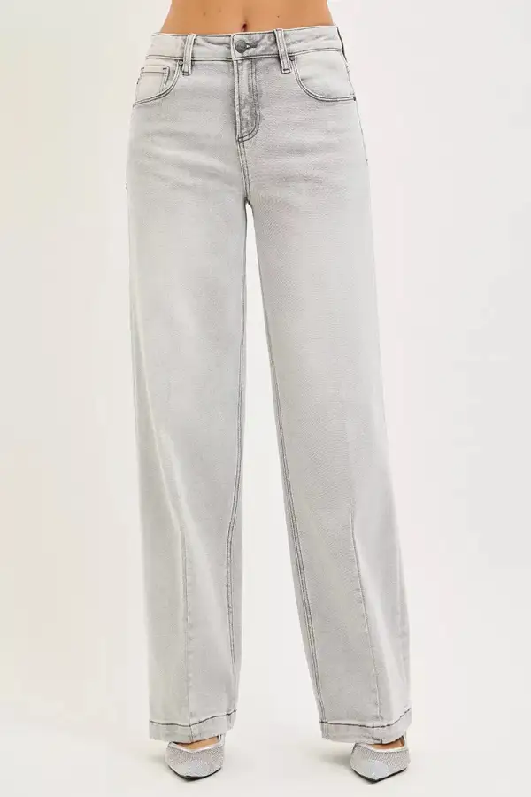 Pocketed Contoured Denim Jeans
