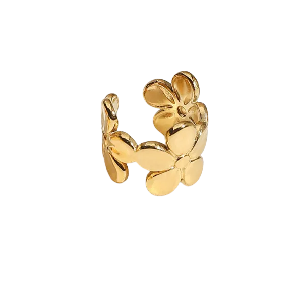 Flowers Ear Cuff Earrings