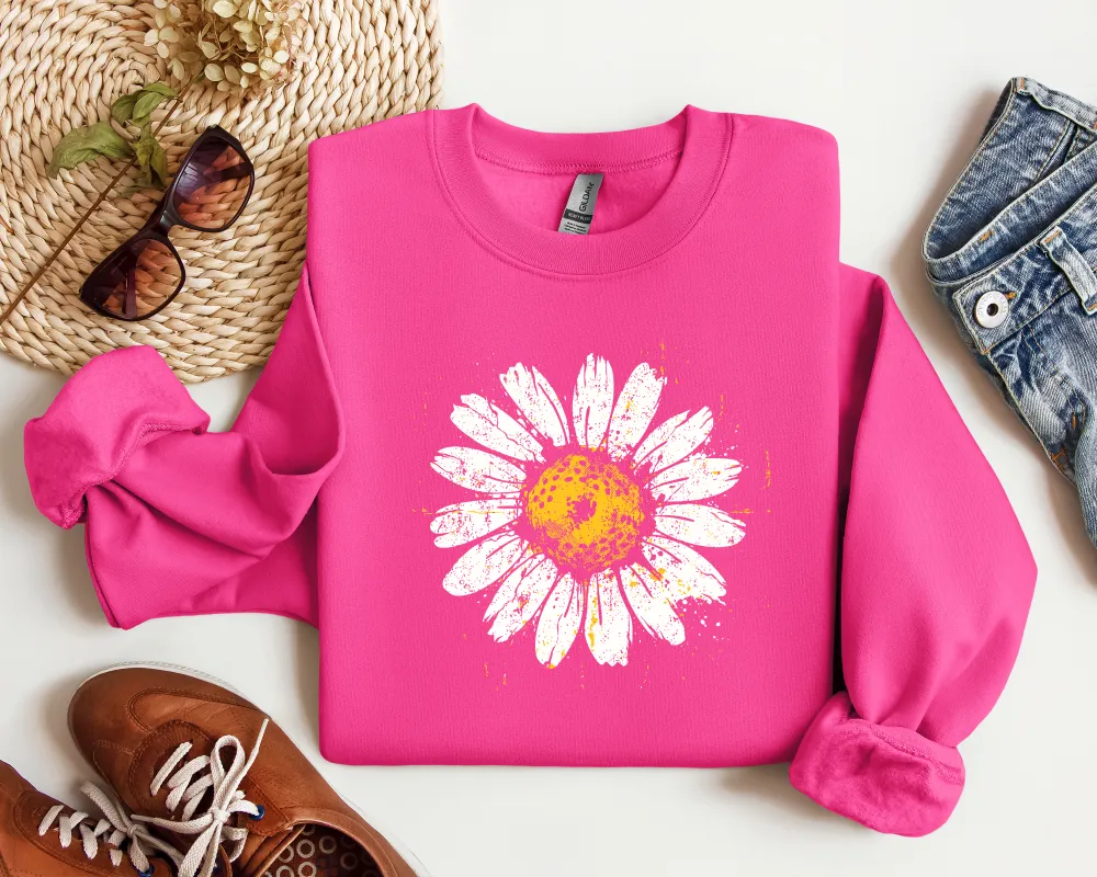 Daisy Graphic Crewneck Sweatshirt