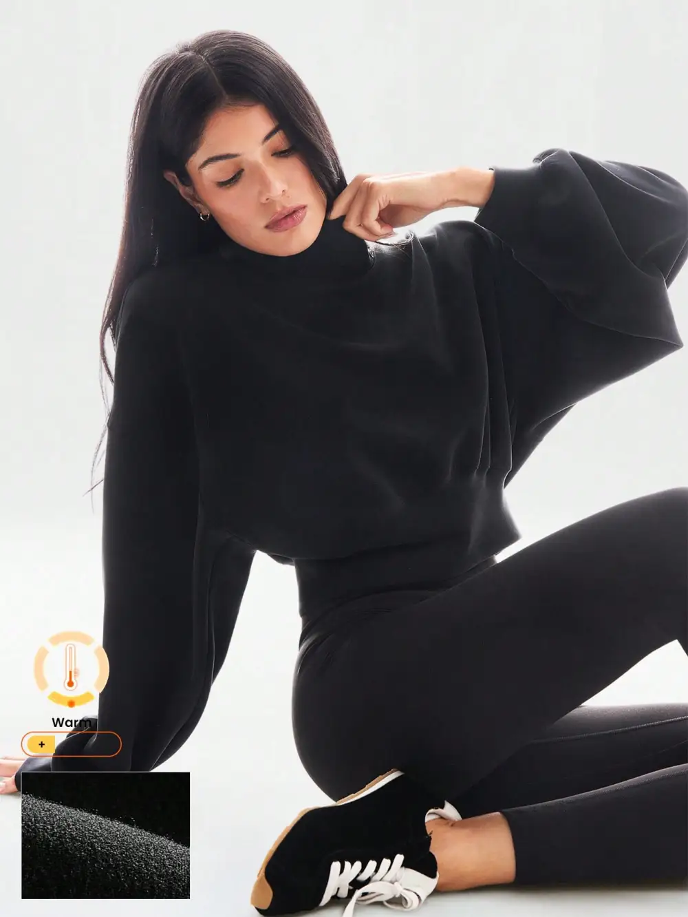 Soft And Comfortable Crewneck Sweatshirt Wide-Leg Pants Set