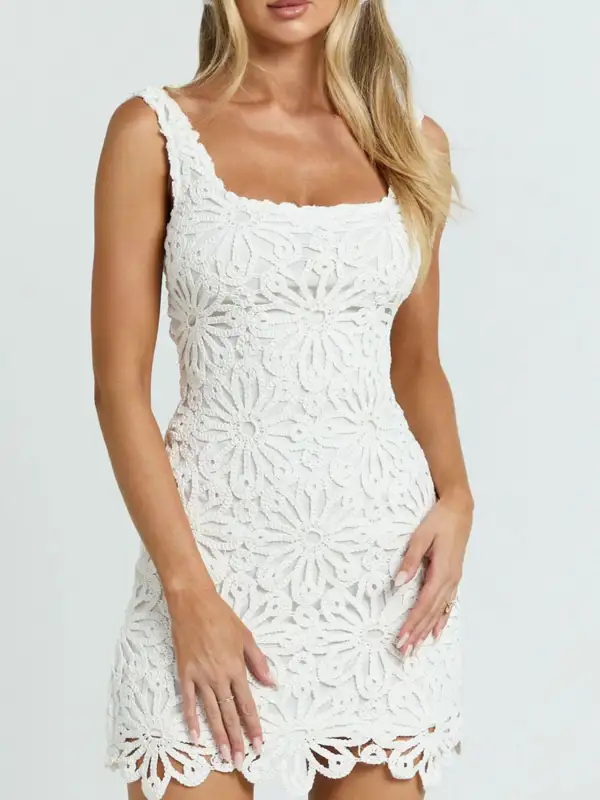Crochet Mini Dress