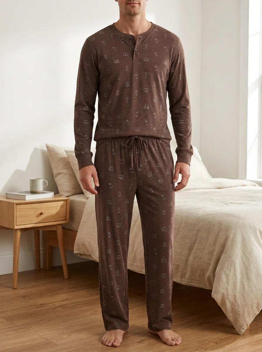 Refined Profile Classic Men's Pajama Set