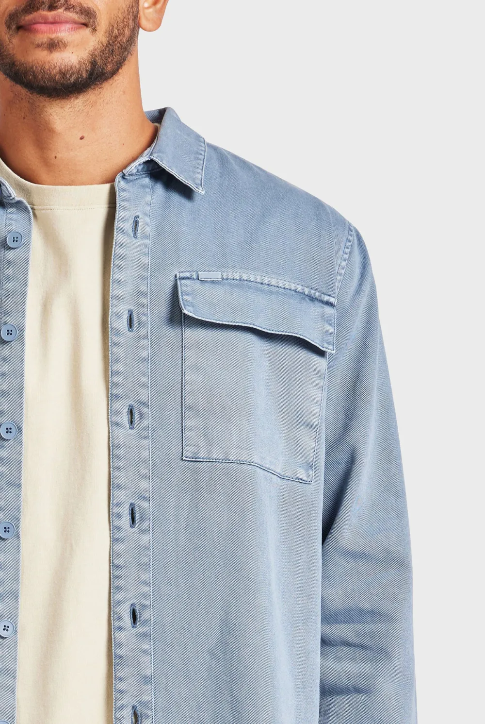 Blue Corduroy Essential Overshirt