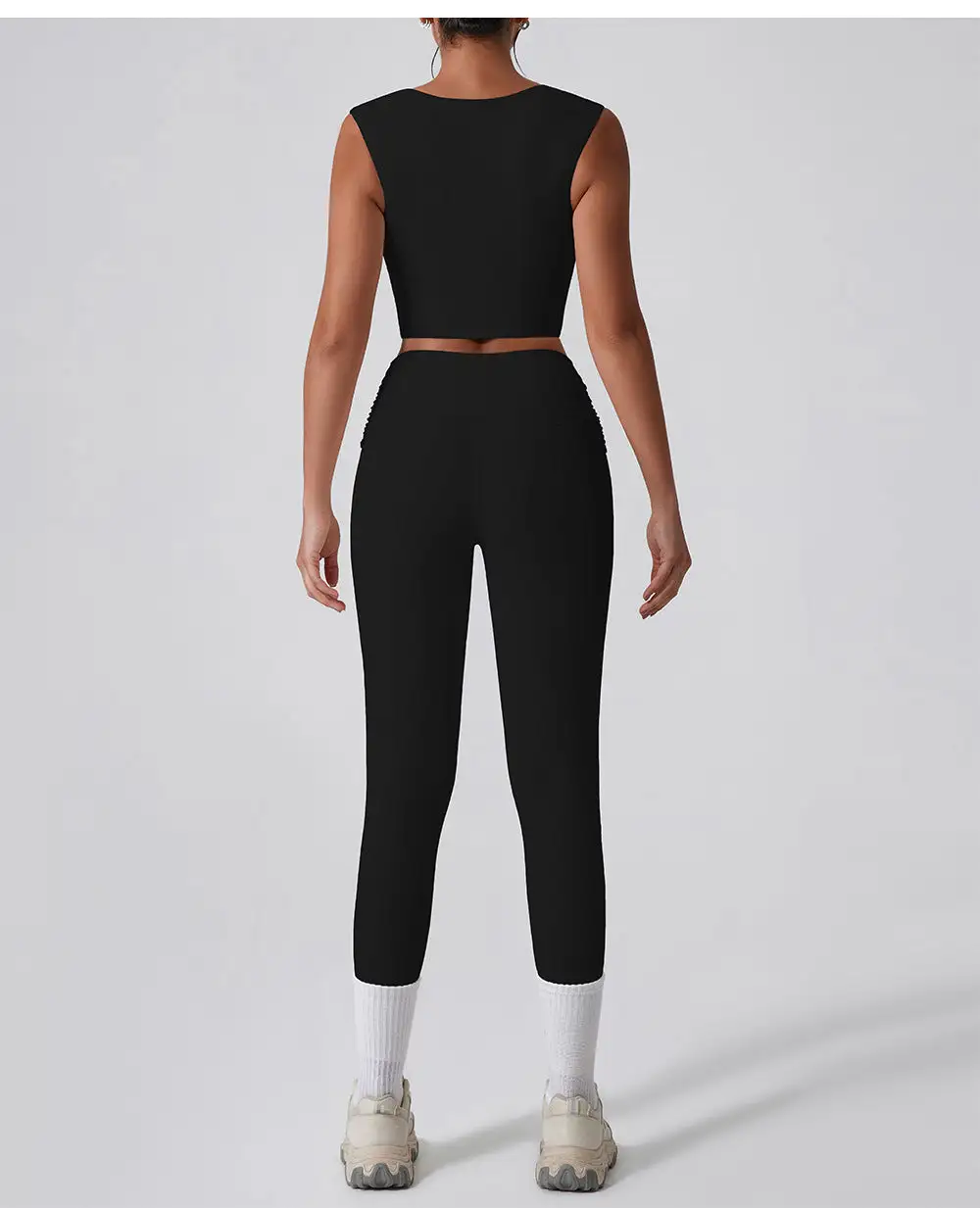 Quick-Dry Sleeveless Top, Vest and Trousers Active Set