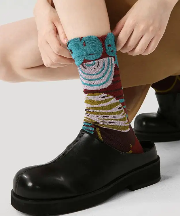 Retro Versatile Jacquard Socks