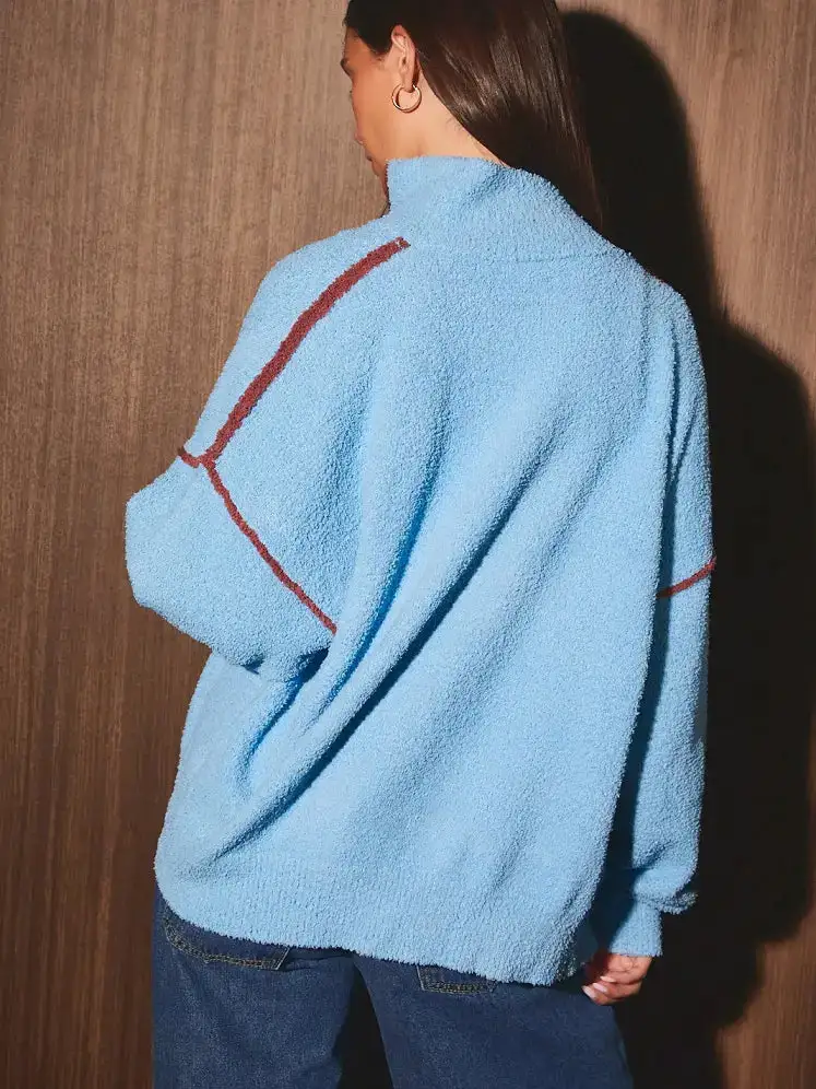 Zip Front Trim Jacket