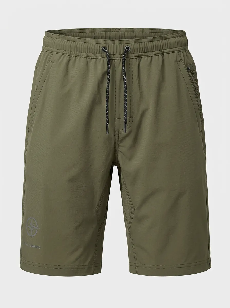 Men's Outdoor Trail Enduro Compass Printed Breathable Shorts