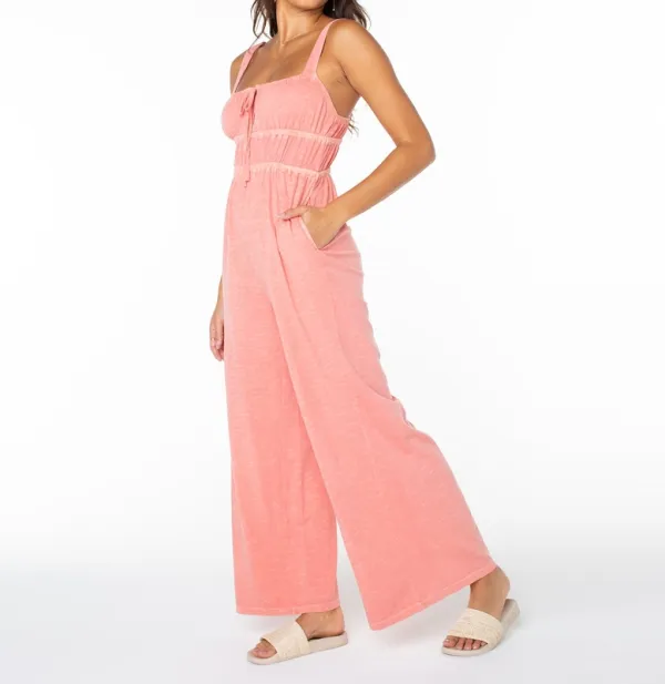 Textured Soft Print Woven Romper