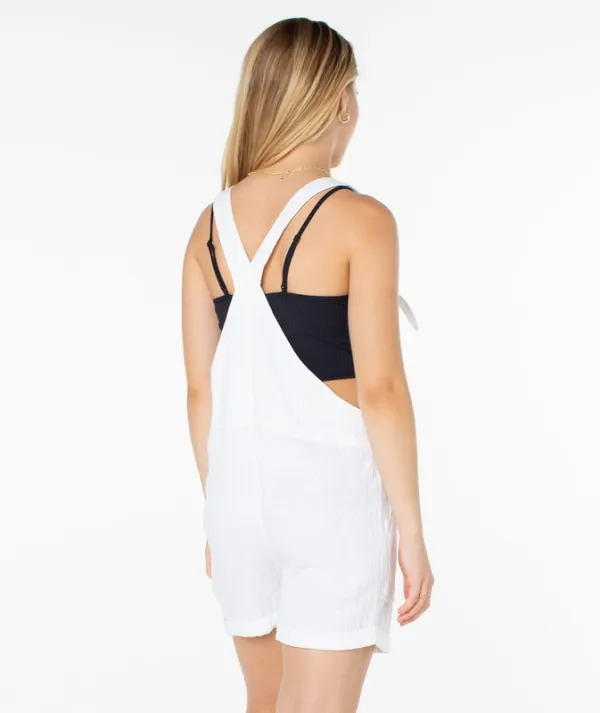 Textured Relaxed Pull On Romper
