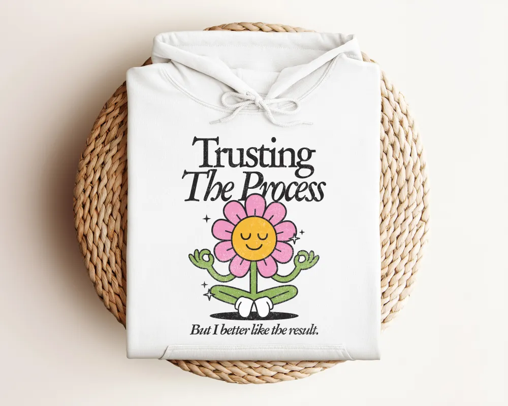 Process Motto Graphic Pullover Hoodie