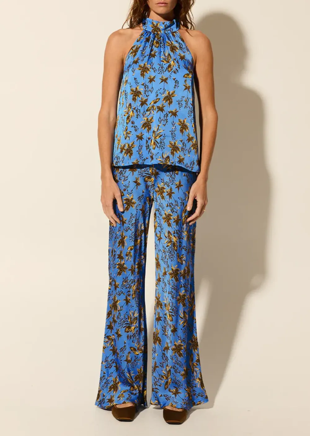 LEAF PRINTED PANTS