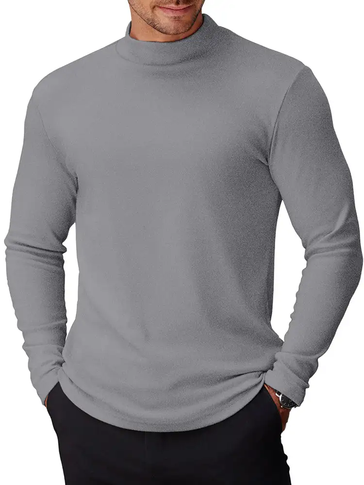 Basic Thermal Turtleneck Pullover Shirt Hoodie