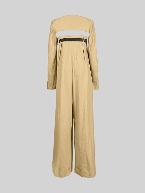 Bovenkleding Met Lange Mouwen Kraag En Wijde Pijpen