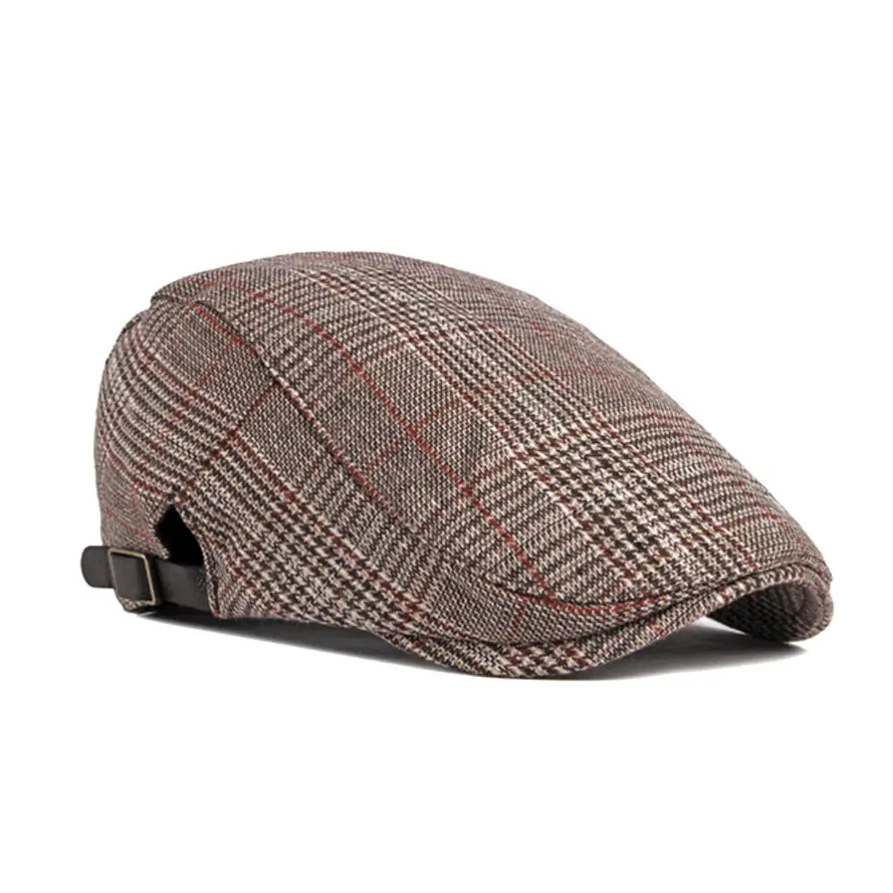 Cotton Tweed Golf Newsboy Cap