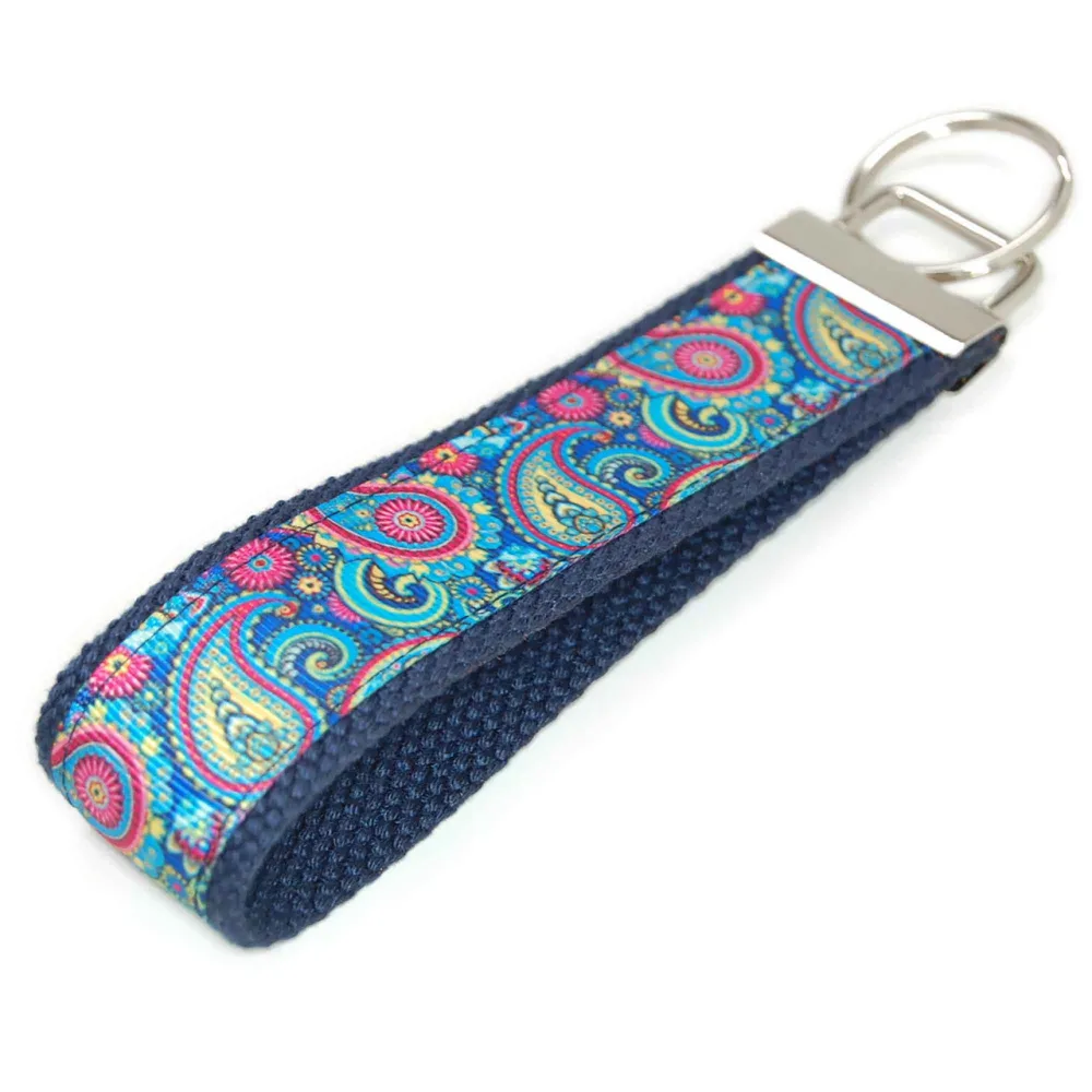 Boho Paisley Statement Keychain