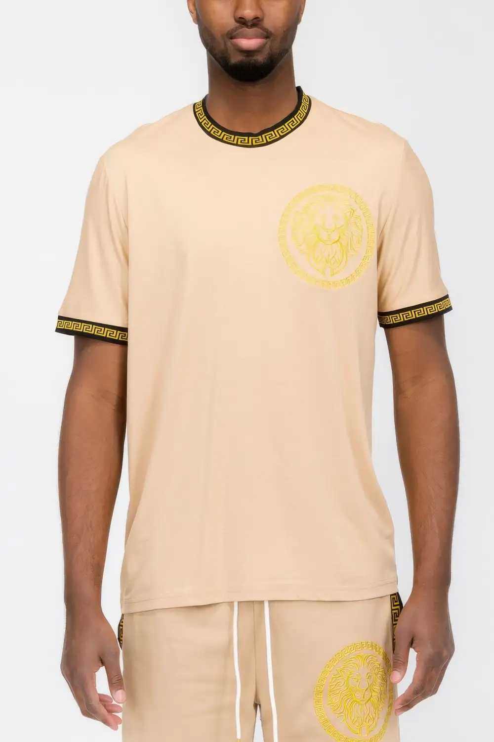 Lion Embroidery T-Shirt