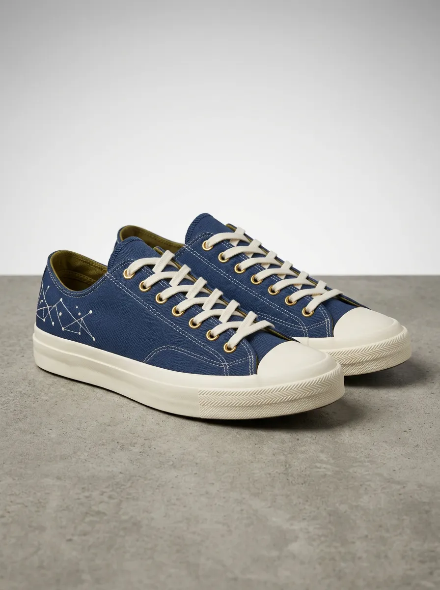 Celestial Unisex Low-Top Canvas Sneakers