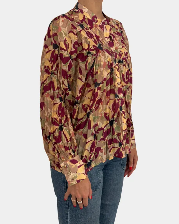 Relaxed Botanical Printed Blouse