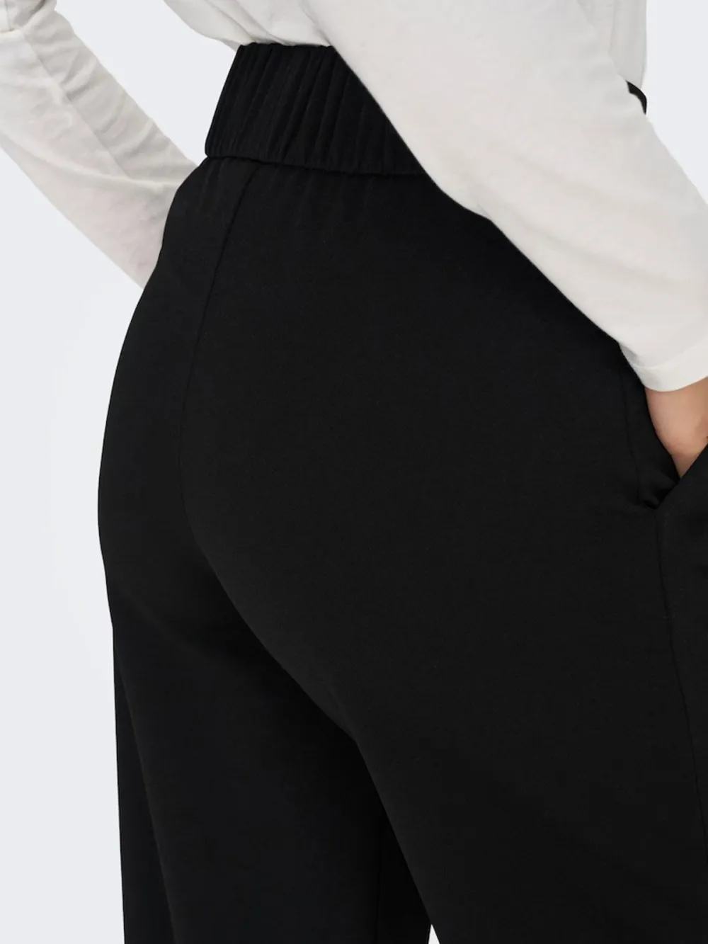 Casual Style Wide Leg Pleat-Front Pants
