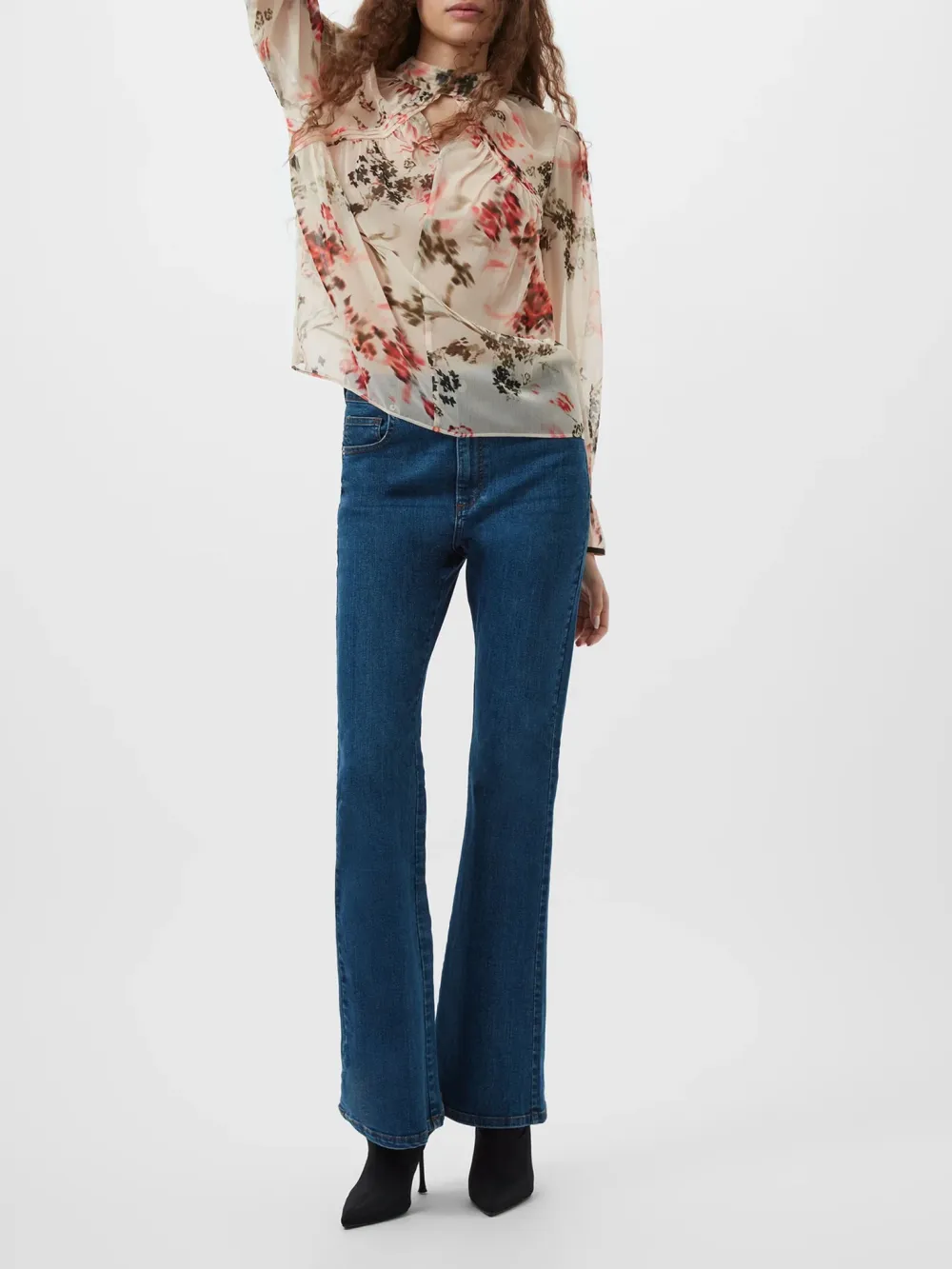 Elegant And Elegant Printed Hollow Top