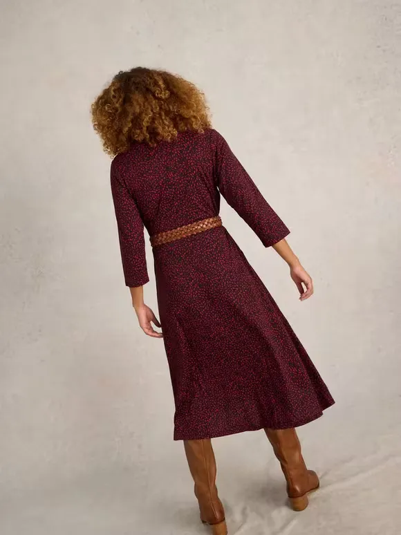 Midi Jersey Shirt Dress