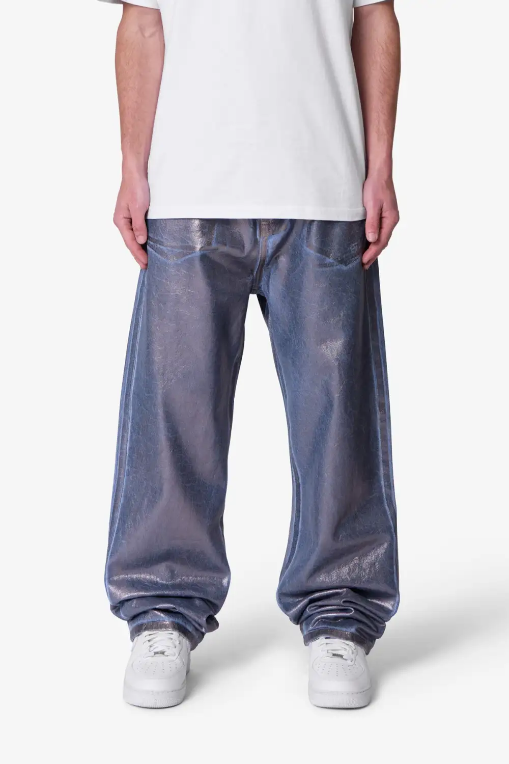 Ultra Baggy Chrome Sprayed Jeans