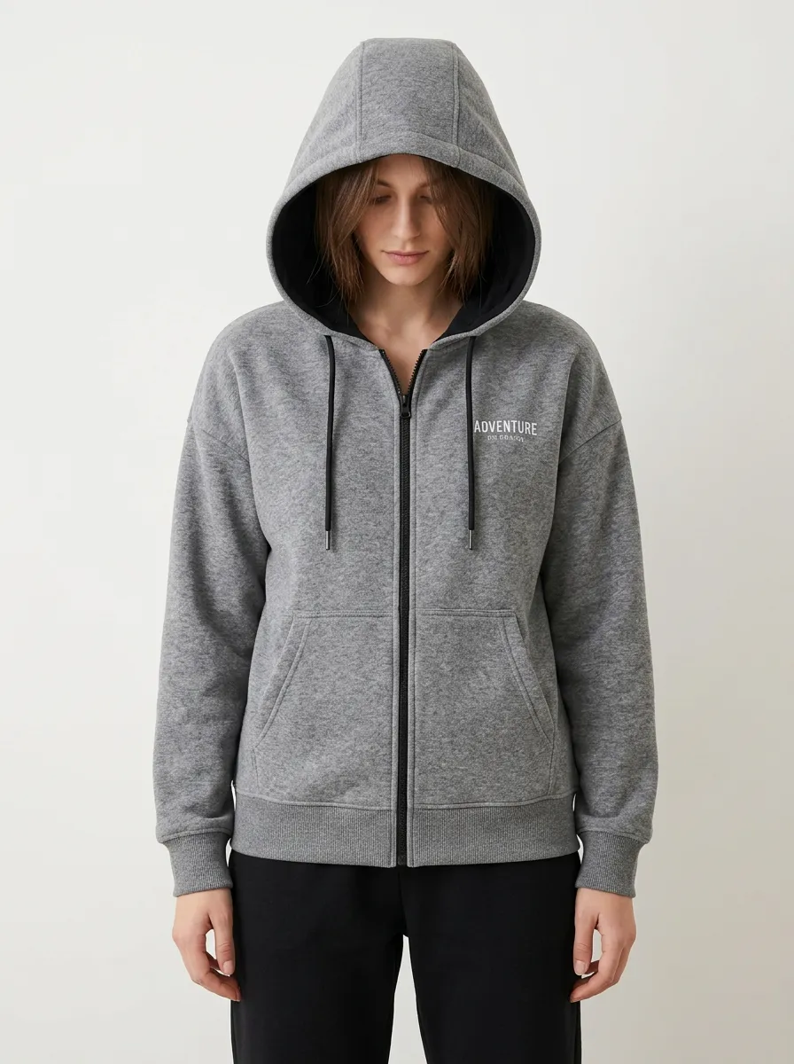 Women's Adventure Travel Lover Adventure Printed Zip-up Hoodie