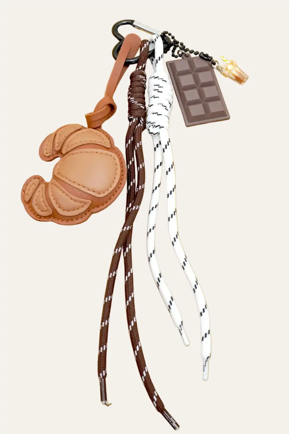Croissant Vegan Leather Bag Charm