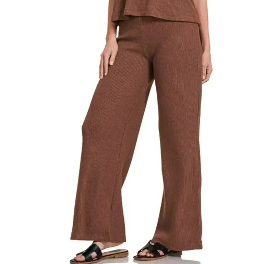 Sweater Boxy Top & Long Pants Set