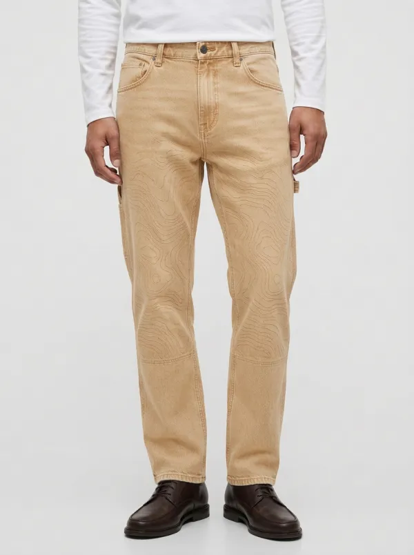 Topographic Map Jeans
