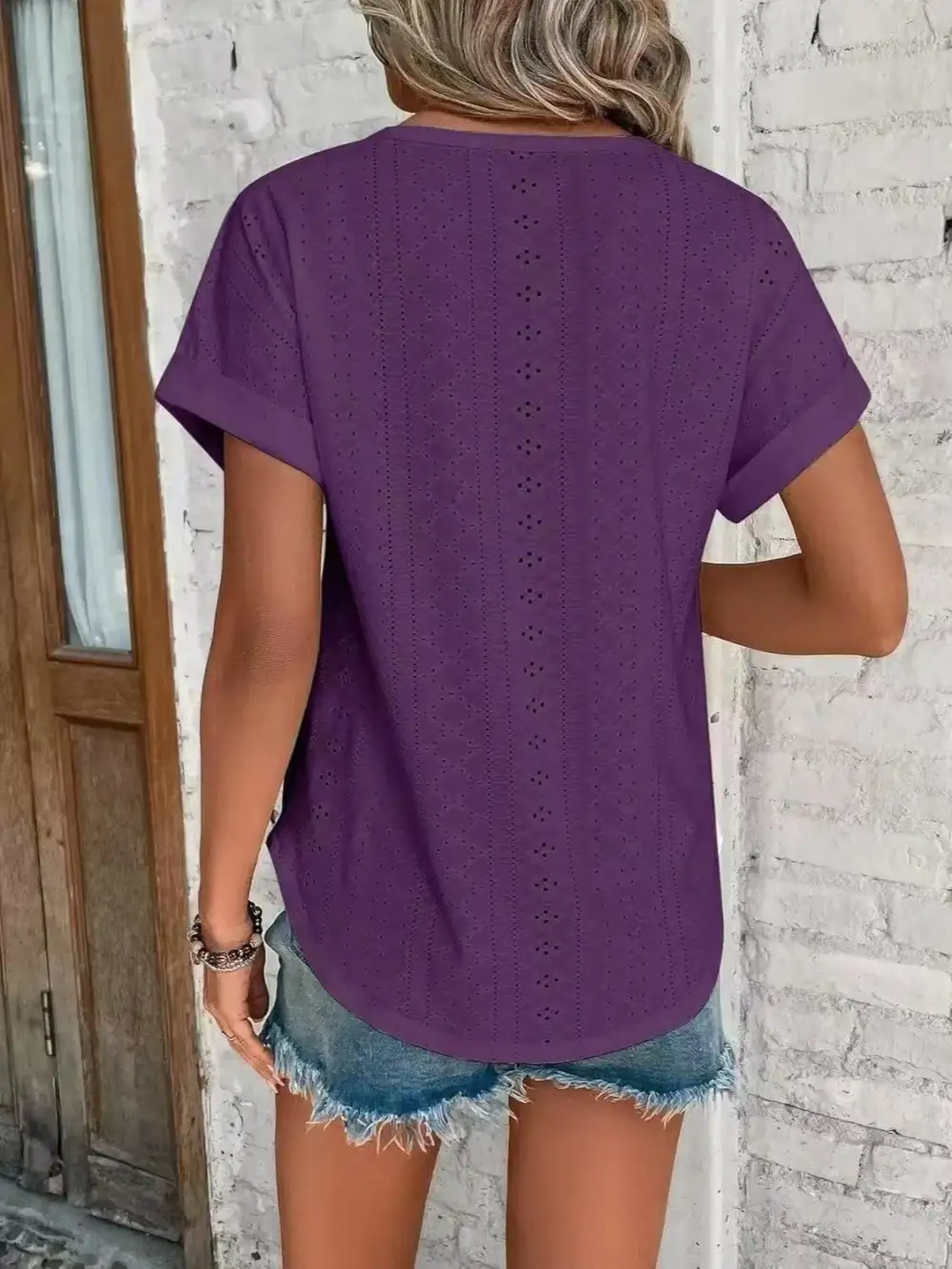 Soft Round-Neck Short-Sleeve T-Shirt