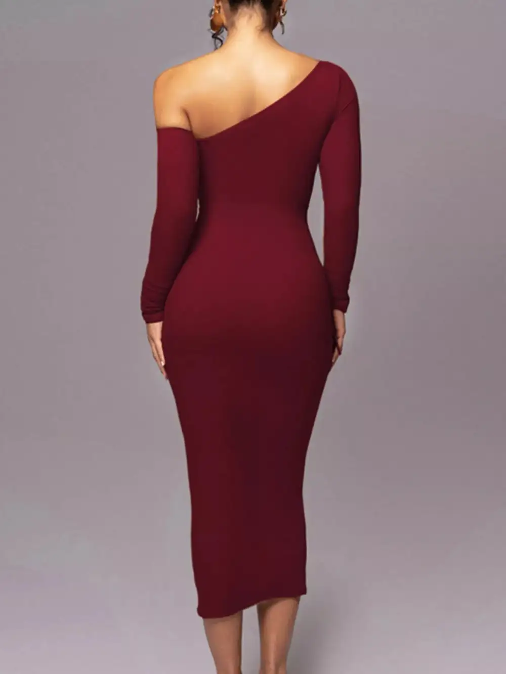 Smooth Finish Ruched Midi Dress