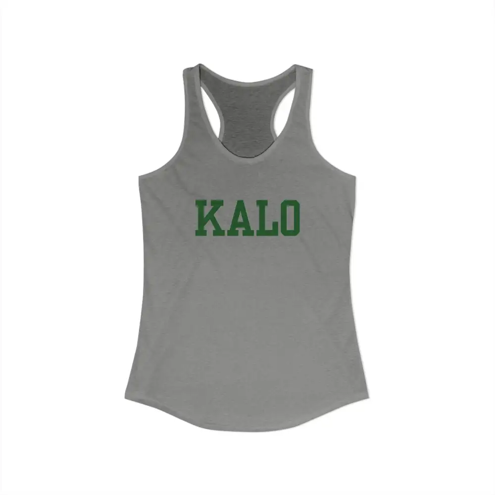 Leaf Print Graphic Racerback Tank