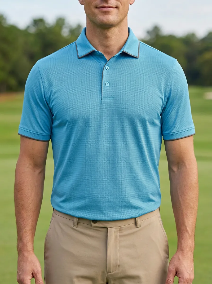 Textured Golf Polo Shirt