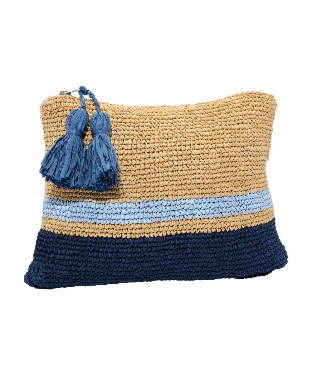 Vacation Essential Tropic Stripe Clutch