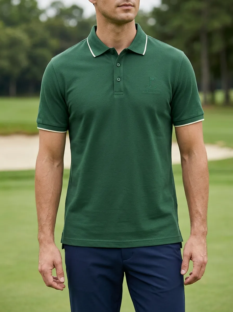 Performance Embroidered Golf Polo Shirt