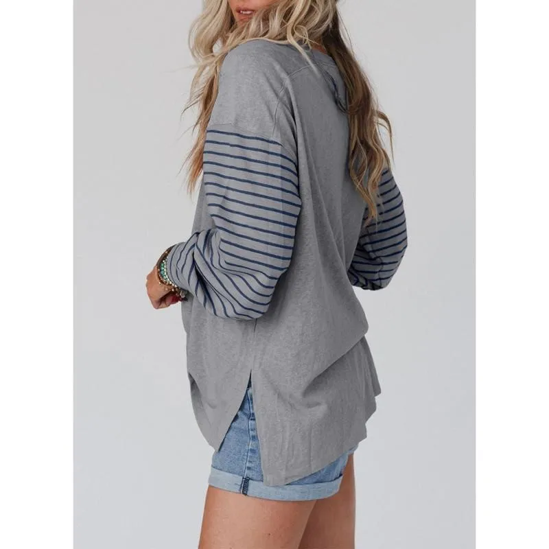 Womens Casual Color Block Shirts