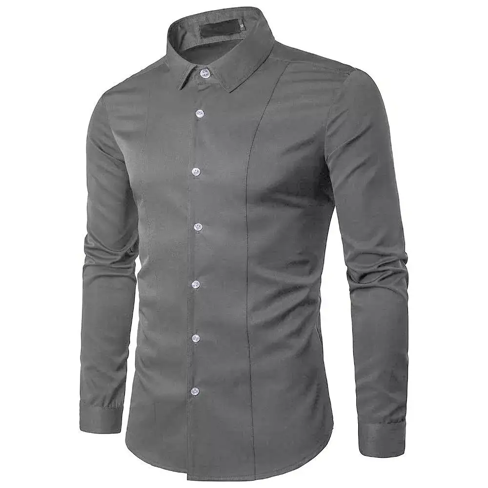 Everyday Long Sleeve Slim Fit Casual Dress Shirt