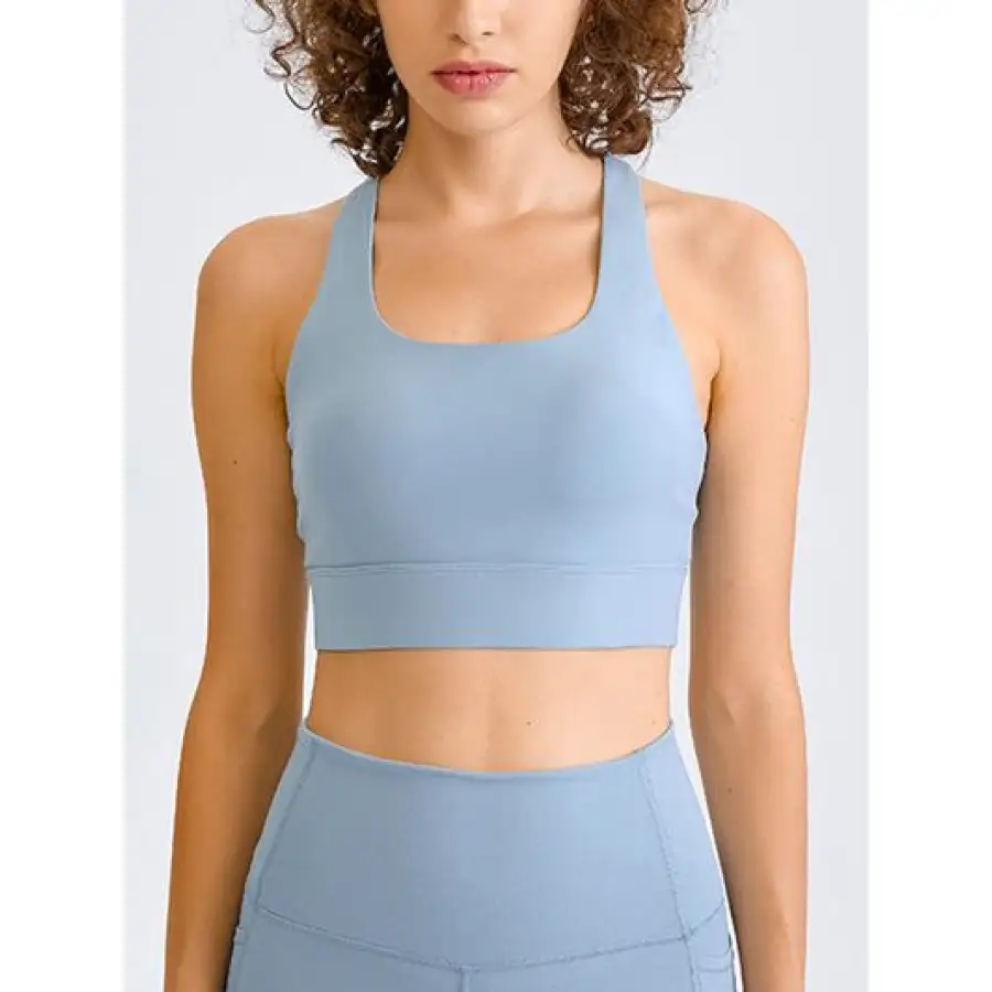 Square Neck Racerback Cropped Tank