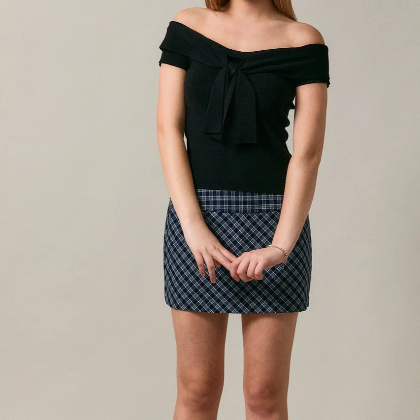 Off Shoulder Tie Top