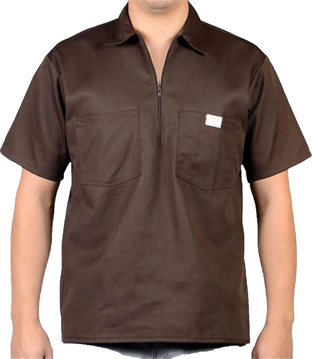 🧥 Short Sleeve 1/2 Zip Work Shirt – Built for Comfort. Made to Last.  🔥 Limited-Time Offer — 60% OFF This Week Only!