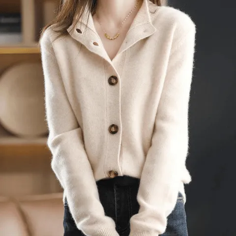 Cashmere Cropped Cardigan