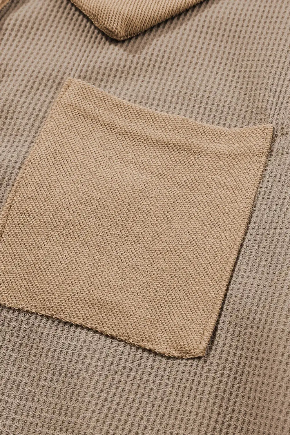 Knit Waffle Button Front Sweater Dress
