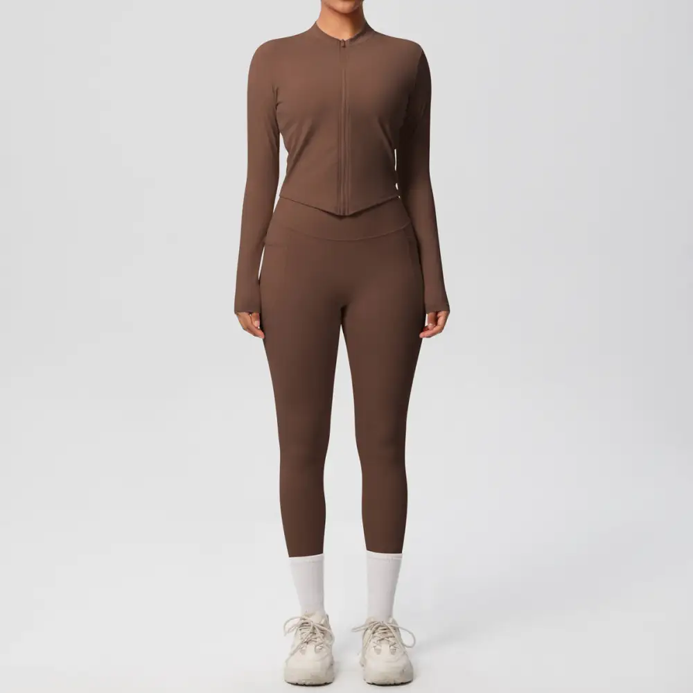 Long-Sleeve Yoga Two-Piece Activewear Active Set